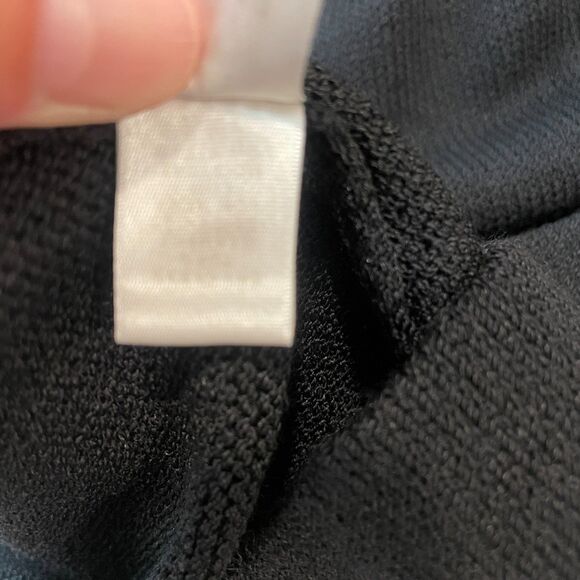 ~ St. John Caviar 12 Skirt Black Long Maxi Floor Side Slit Luxury Knit 14 16 XL - Picture 8 of 10